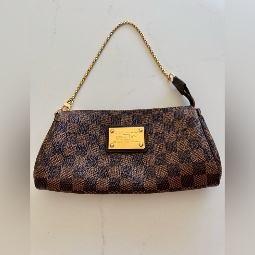 Louis Vuitton Damier Ebene Eva Handbag